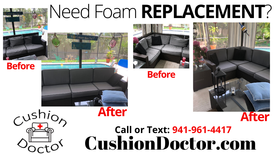 Replace the foam in your seating Cushion Doctor